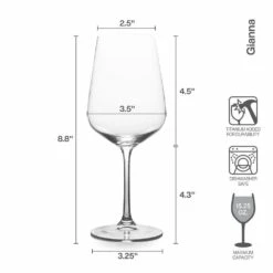 Best deal 💯 Mikasa® Gianna Set of 6 White Wine Glasses ⌛ -Hot Sale barware Store 5264138 Mikasa Gianna WhiteWine Infographic 491d13ea f6ff 4527 b14f 3f2442b64491
