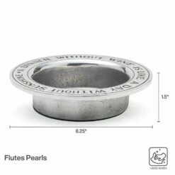 Hot Sale 🌟 Wilton Armetale® A Dinner Without Wine Bottle Coaster 🥰 -Hot Sale barware Store a dinner without wine bottle coaster 601016 3