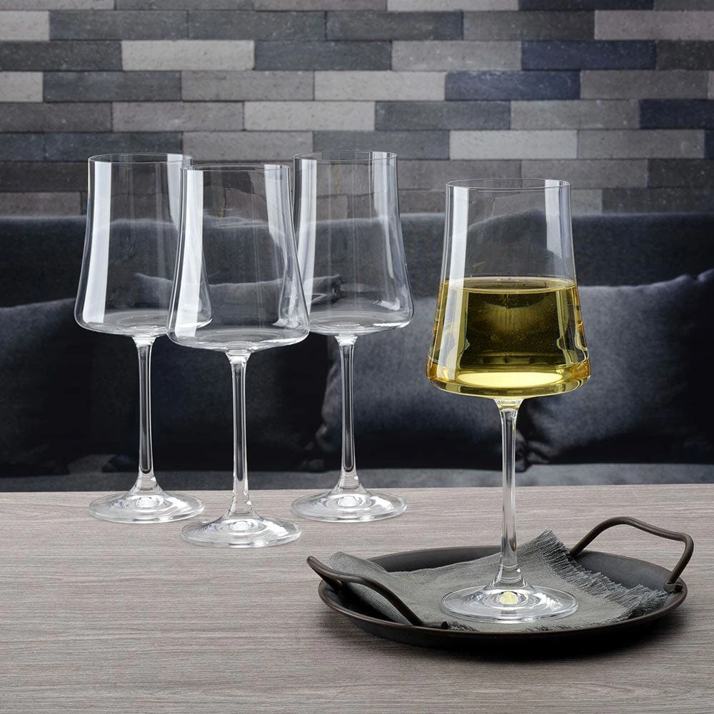 Best Sale 😍 Mikasa® Aline Set of 4 White Wine Glasses 🤩 4 Best Sale 😍 Mikasa® Aline Set of 4 White Wine Glasses 🤩 - Image 2