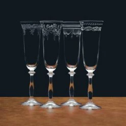 Best Pirce 🛒 Mikasa® Amelia Set of 4 Flute Glasses ⌛ -Hot Sale barware Store amelia set of 4 flute glasses 5282435 3