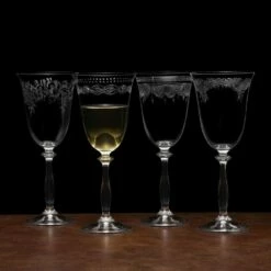 Promo 💯 Mikasa® Amelia Set of 4 White Wine Glasses 😉 -Hot Sale barware Store amelia set of 4 white wine glasses 5282434 3