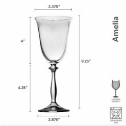 Promo 💯 Mikasa® Amelia Set of 4 White Wine Glasses 😉 -Hot Sale barware Store amelia set of 4 white wine glasses 5282434 8