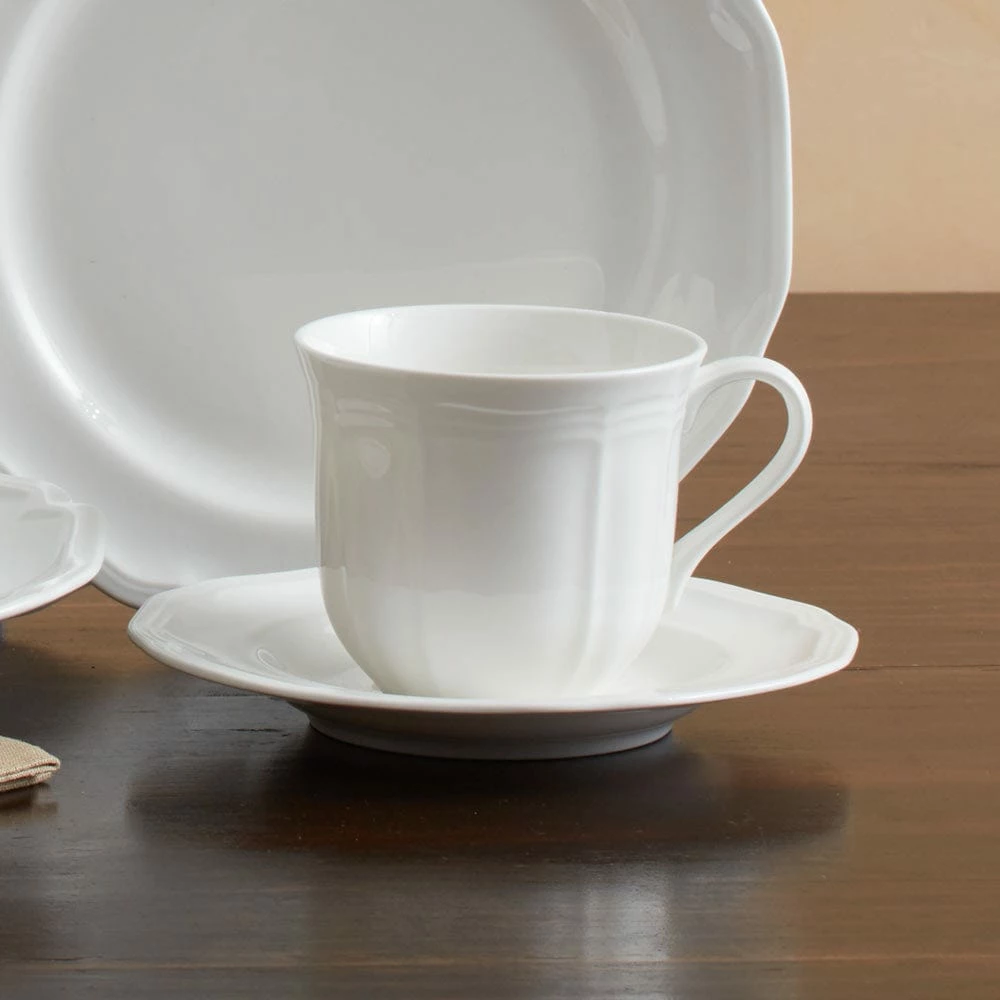 Wholesale 🔔 Mikasa® Antique White Tea Cup and Saucer Set 🛒 4 Wholesale 🔔 Mikasa® Antique White Tea Cup and Saucer Set 🛒 - Image 2