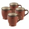 Wholesale ✨ Gourmet Basics® Belmont Set of 4 Red Mugs 😍 -Hot Sale barware Store belmont set of 4 red mugs K45091100 1