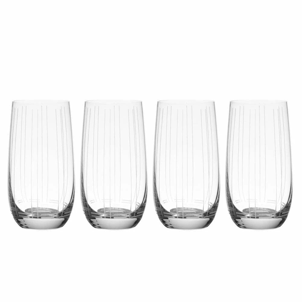 New 🎉 Mikasa® Berlin Set of 4 Highball Glasses 👏 3 New 🎉 Mikasa® Berlin Set of 4 Highball Glasses 👏