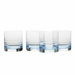 Best Pirce ❤️ Mikasa® Cal Blue Ombre Set of 4 Double Old Fashioned Whiskey Glasses ❤️ -Hot Sale barware Store cal blue ombre set of 4 double old fashioned glasses 5287435 3
