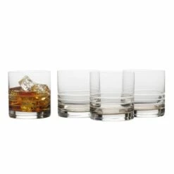 Cheapest 😍 Mikasa® Cal Smoke Ombre Set of 4 Double Old Fashioned Whiskey Glasses 🎉
