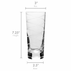New 🎁 Mikasa® Cheers® Set of 4 Highball Glasses ✔️ -Hot Sale barware Store cheers set of 4 highball glasses SW910 412 7