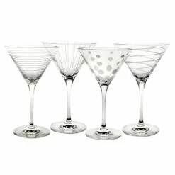 Cheapest 🥰 Mikasa® Cheers® Set of 4 Martini Glasses 🧨