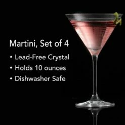 Cheapest 🥰 Mikasa® Cheers® Set of 4 Martini Glasses 🧨 -Hot Sale barware Store cheers set of 4 martini glasses SW910 417 10