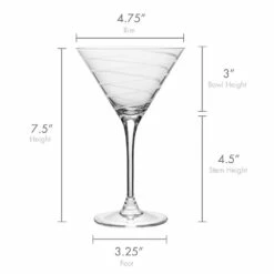 Cheapest 🥰 Mikasa® Cheers® Set of 4 Martini Glasses 🧨 -Hot Sale barware Store cheers set of 4 martini glasses SW910 417 7