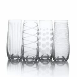 Flash Sale ✨ Mikasa® Cheers® Set of 4 Stemless Flute Glasses 💯