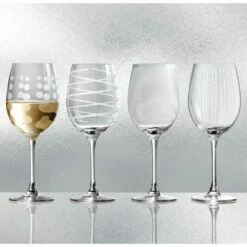 Deals 💯 Mikasa® Cheers® Set of 4 White Wine Glasses ❤️ -Hot Sale barware Store cheers set of 4 white wine glasses SW910 403 2