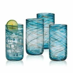 Top 10 👍 Mikasa® Color Swirl Set of 4 Highball Glasses 😀