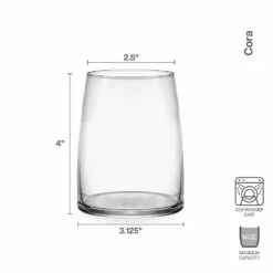 New 😉 Mikasa® Cora Set of 4 Double Old Fashioned Whiskey Glasses ✔️ -Hot Sale barware Store cora set of 4 double old fashioned whiskey glasses 5294235 5