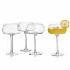 Best deal 🔥 Mikasa® Craft Cocktail Set of 4 Coupe Champagne Wine Glasses 😉