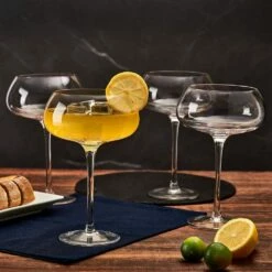 Best deal 🔥 Mikasa® Craft Cocktail Set of 4 Coupe Champagne Wine Glasses 😉 -Hot Sale barware Store craft set of 4 coupe champagne wine glasses 5294051 3