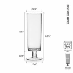 Flash Sale 🎉 Mikasa® Craft Cocktail Set of 4 Spritzer Glasses 👏 -Hot Sale barware Store craft set of 4 spritzer glasses 5294048 5