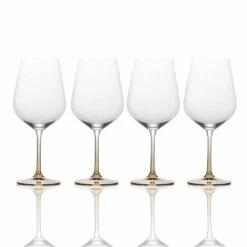 Brand new ⌛ Mikasa® Gianna Ombre Amber Set of 4 Red Wine Glasses 💯
