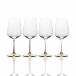 Best Pirce 👍 Mikasa® Gianna Ombre Amber Set of 4 White Wine Glasses 🎉