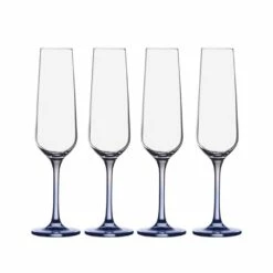 Best deal 🧨 Mikasa® Gianna Ombre Blue Set of 4 Flute Glasses ✨