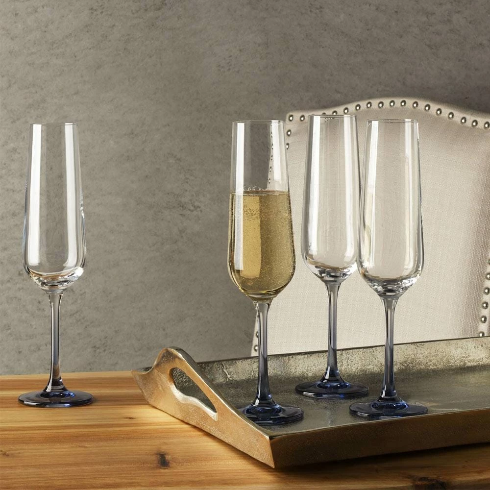 Best deal 🧨 Mikasa® Gianna Ombre Blue Set of 4 Flute Glasses ✨ 4 Best deal 🧨 Mikasa® Gianna Ombre Blue Set of 4 Flute Glasses ✨ - Image 2