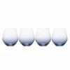 New 🥰 Mikasa® Gianna Ombre Blue Set of 4 Stemless Wine Glasses 😉 -Hot Sale barware Store gianna ombre blue set of 4 stemless wine glasses 5282068 1