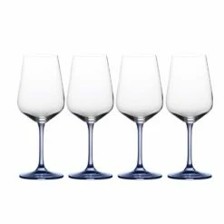 Best deal 🌟 Mikasa® Gianna Ombre Blue Set of 4 White Wine Glasses 🔥