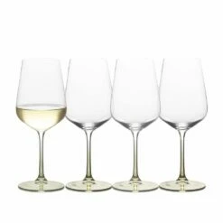 Coupon ⌛ Mikasa® Gianna Ombre Sage Set of 4 White Wine Glasses ⌛