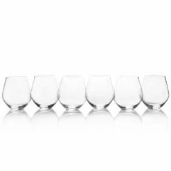 Wholesale 🔥 Mikasa® Gianna Set of 6 All Purpose Stemless Wine Glasses ⭐