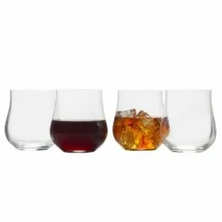 Cheap 👏 Mikasa® Grace Set of 4 Double Old Fashioned Whiskey Glasses ✨