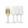 New ⭐ Mikasa® Grace Set of 4 Champagne Flute Glasses 👍 -Hot Sale barware Store grace set of 4 flute glasses 5290406 1