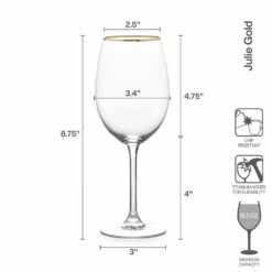 Best deal 😀 Mikasa® Grace Set of 4 White Wine Glasses ⭐ -Hot Sale barware Store grace set of 4 white wine glasses 5290413 4