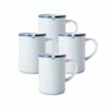 Top 10 ✔️ Mikasa® Jet Set Blue Set of 4 Mugs ✨ -Hot Sale barware Store jet set blue set of 4 mugs K45171348 1