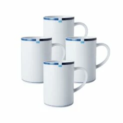 Top 10 ✔️ Mikasa® Jet Set Blue Set of 4 Mugs ✨