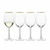 Cheap 👏 Mikasa® Julie Gold Set of 4 White Wine Glasses 🌟 -Hot Sale barware Store julie gold set of 4 white wine glasses 5289855 1
