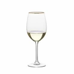 Cheap 👏 Mikasa® Julie Gold Set of 4 White Wine Glasses 🌟 -Hot Sale barware Store julie gold set of 4 white wine glasses 5289855 3