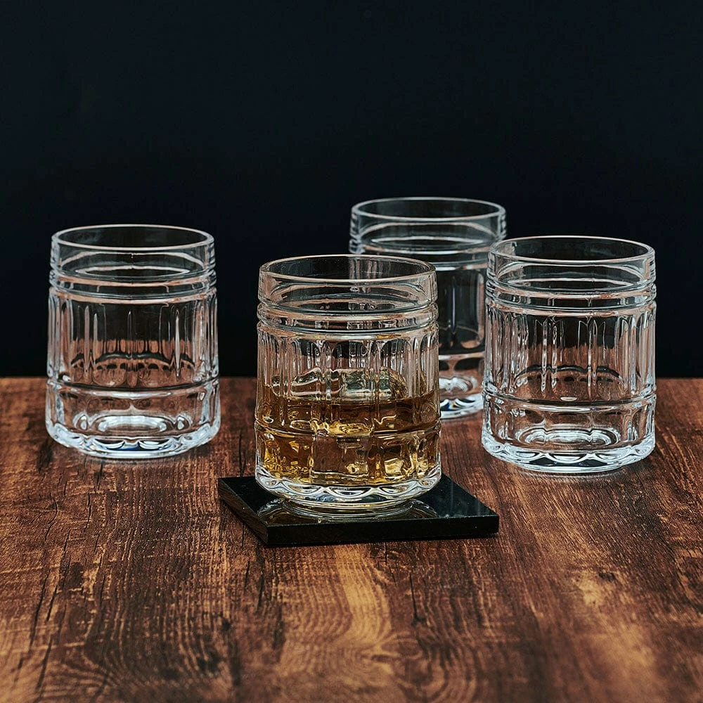 New 🤩 Mikasa® Lawrence Set of 4 Double Old Fashioned Whiskey Glasses 🥰 4 New 🤩 Mikasa® Lawrence Set of 4 Double Old Fashioned Whiskey Glasses 🥰 - Image 2