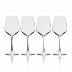 Flash Sale 🛒 Mikasa® Melody Set of 4 White Wine Glasses 👏 -Hot Sale barware Store melody set of 4 white wine glasses 5275783 3