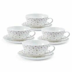 Flash Sale 👍 Mikasa® Millie Gold Set of 4 Cups and Saucers 😀
