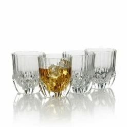 Promo ✔️ Mikasa® Opus Set of 4 Double Old Fashioned Whiskey Glasses 👍