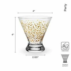 Brand new ❤️ Mikasa® Party Set of 4 Stemless Martini Glasses 👏 -Hot Sale barware Store party set of 4 stemless martini glasses 5294202 4