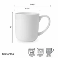 Promo ⭐ Mikasa® Samantha Set of 4 Mugs ✔️ -Hot Sale barware Store samantha set of 4 mugs K45261543 5