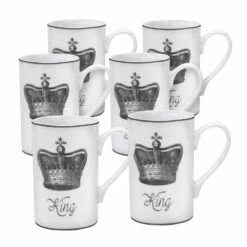 Hot Sale ❤️ Mikasa® Set of 6 King Crown Mugs 😉