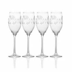 Top 10 ✨ Mikasa® Vintage Floral Set of 4 Flute Glasses 🤩